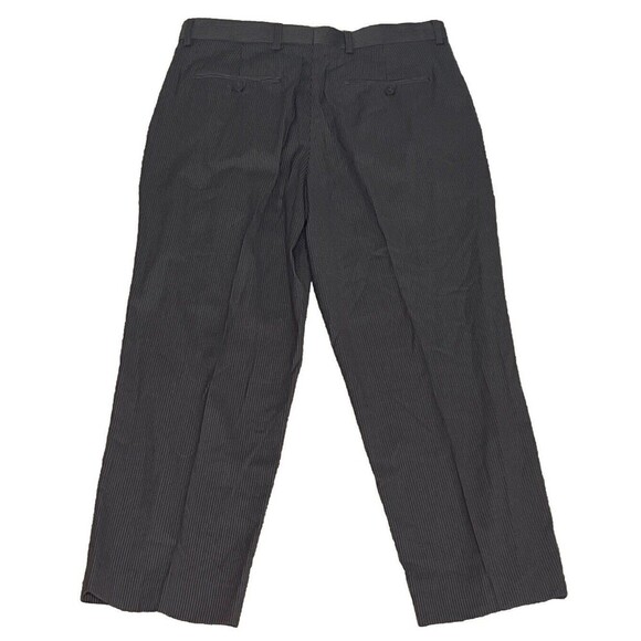 Bocaccio Uomo Pants‎ Men's 32 x 27 Gray Striped Dress Pant Pleated Front - Picture 3 of 9